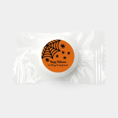 Personalized Spiderweb Halloween Life Saver Mints