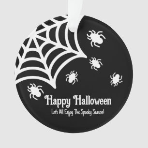 Personalized Spiderweb Halloween Ornament