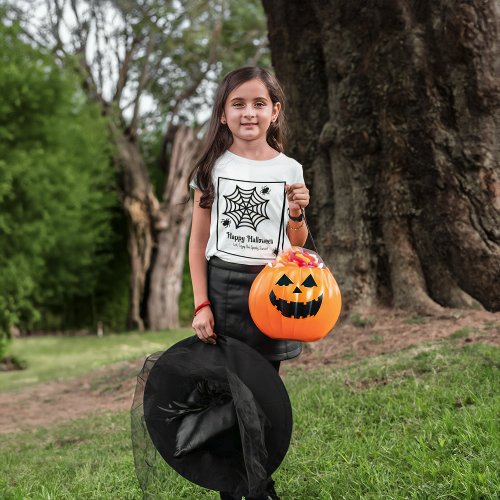 Personalized Spiderweb Halloween T_Shirt