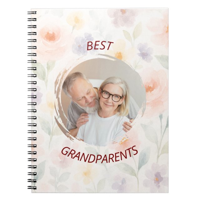 Personalized Spiral Notebook | Best Grandparents (Front)
