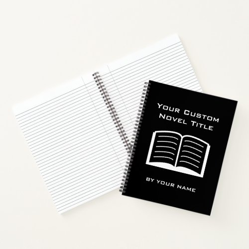 Personalized Spiral Notebook for novel writer