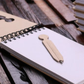 Personalized Spiral Notebook & Keychain - Black (Inside)