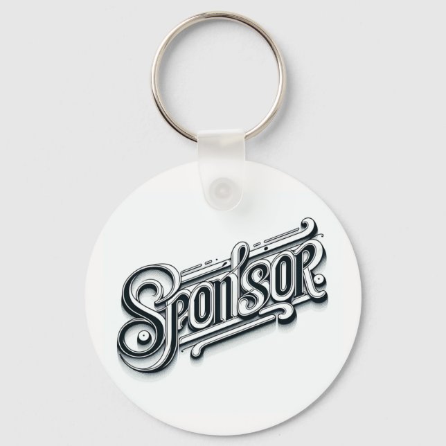 Personalized Sponsor gift keepsake keychain AA NA  (Front)