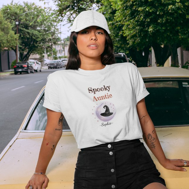 Personalized Spooky Auntie – Halloween Shirt (Creator Uploaded)