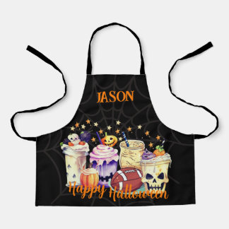 Personalized Spooky for Sports Fans Halloween kids Apron