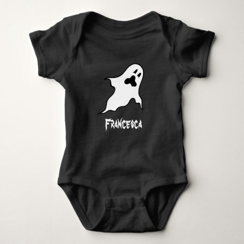 Personalized Spooky Halloween Ghosts Baby Bodysuit