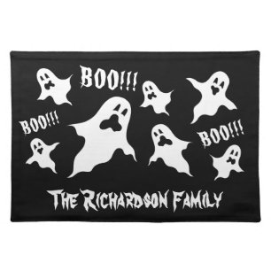 Personalized Spooky Halloween Ghosts Placemat