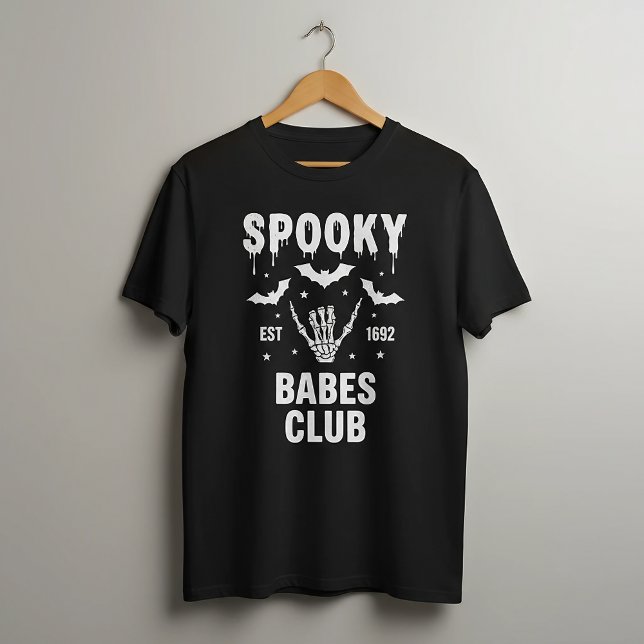 Personalized Spooky Halloween Group College Party T-Shirt (Creator Uploaded)