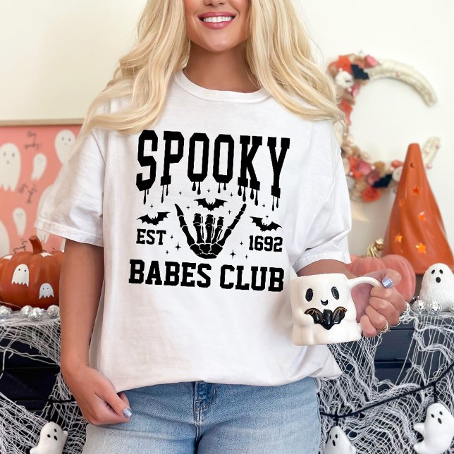 Personalized Spooky Halloween Group College Party T-Shirt (Creator Uploaded)