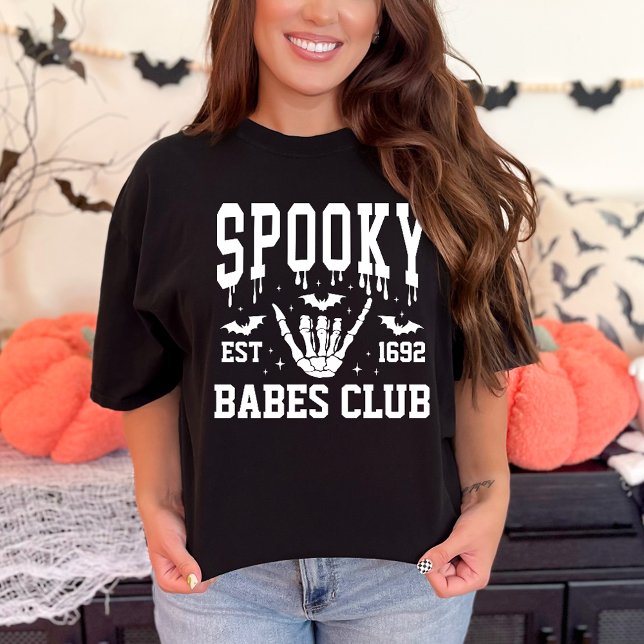 Personalized Spooky Halloween Group College Party T-Shirt (Creator Uploaded)