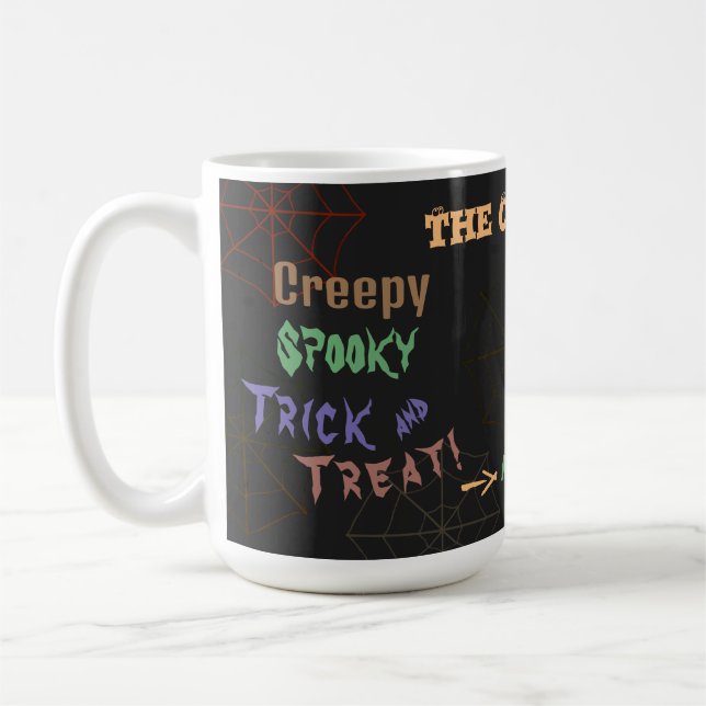 Personalized Spooky Halloween Magically Potions Coffee Mug (Left)