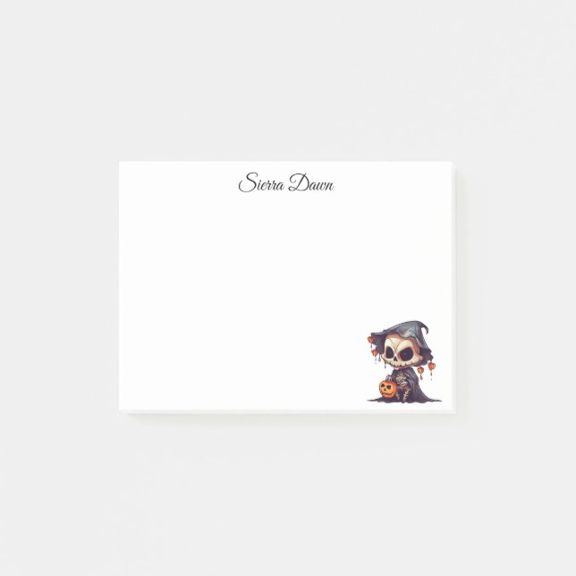 Personalized Spooky Halloween Notes (Front)