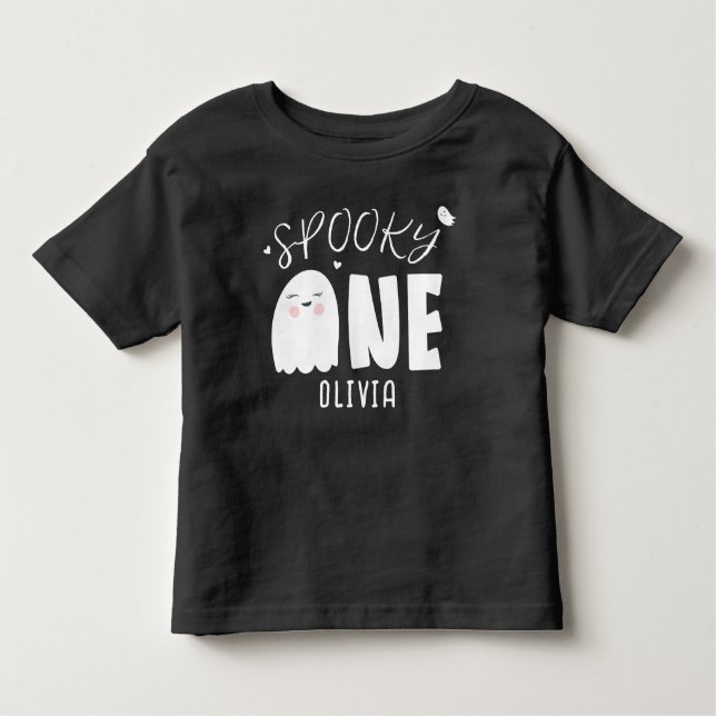 Personalized Spooky One 1s Birthday T-Shirt (Front)