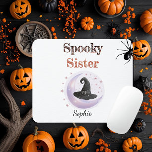 Personalized Spooky Sister Mousepad