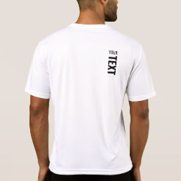 Personalized Sport Back Print Mens Modern Template T-Shirt