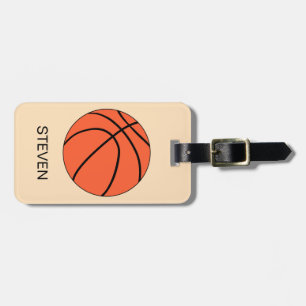 Personalized Sport Basketball ball Luggage Tag