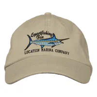 Marlin Stripe Hat - Charcoal or Navy - 4 Trucker