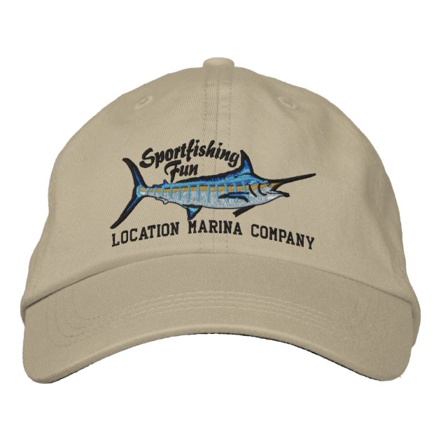 SAILFISH Marlin Salt Water Sportfishing MESH Back Embroidered Fishing Hat 