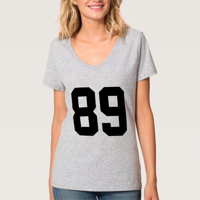 Personalized Sport Jersey Number T-Shirt (Front)