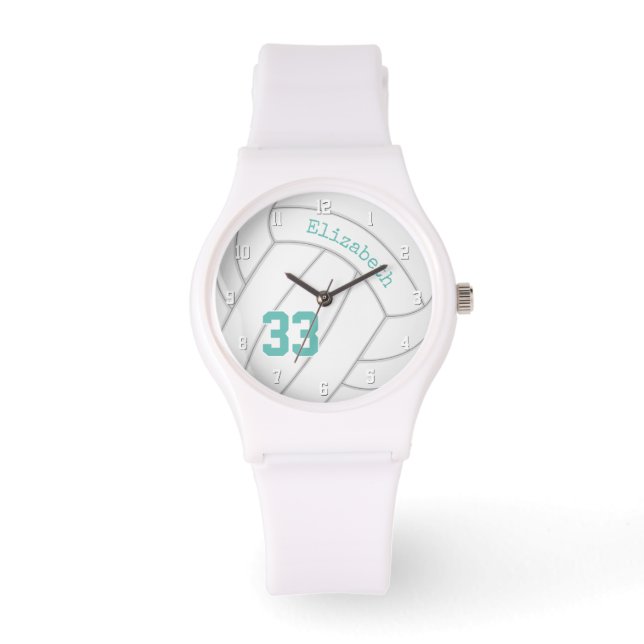 personalized sports accessories simple volleyball watch (Front)