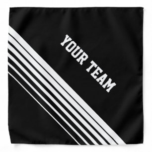 Personalized sports bandana with team name