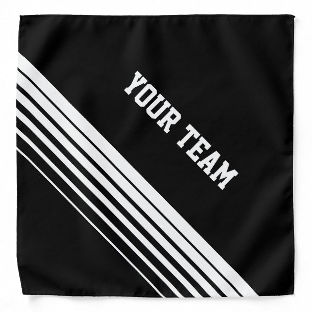 Personalized sports bandana with team name (Front)