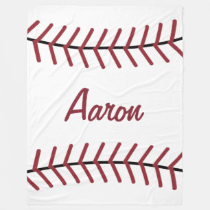 Personalized Sports Baseball Blanket Gift