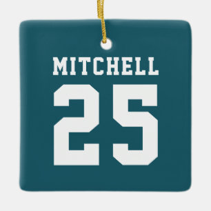 Personalized Sports Ceramic Ornament
