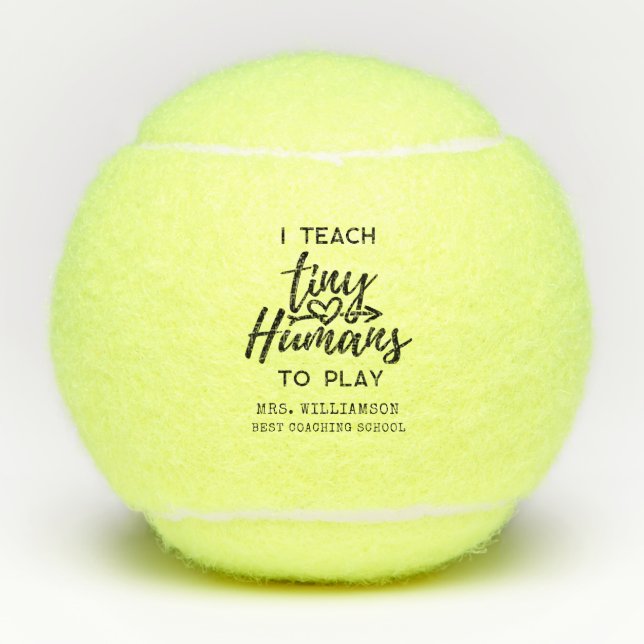 Personalized Sports Coach Teacher Tennis Balls (Front)