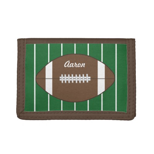 Personalized Sports Football Gift Trifold Wallet