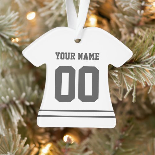 Personalized Sports Jersey Style Ornament