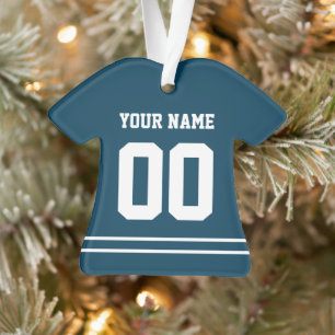 Personalized Sports Jersey Style Ornament