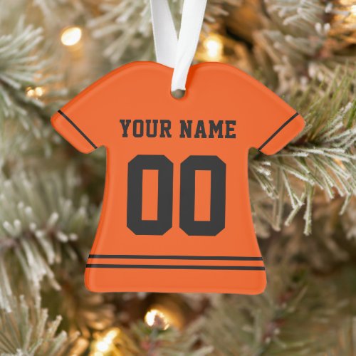 Personalized Sports Jersey Style Ornament