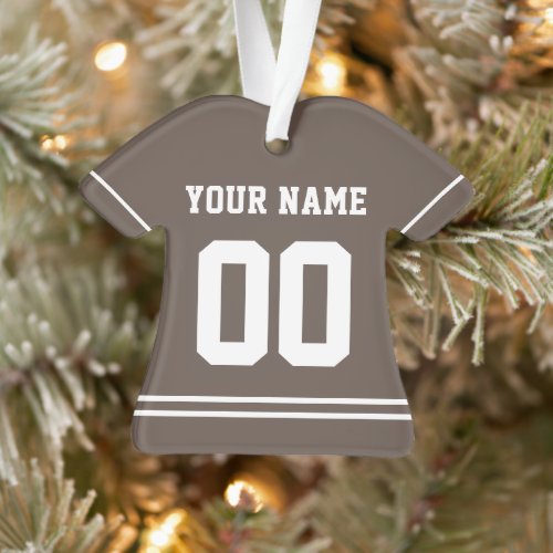 Personalized Sports Jersey Style Ornament