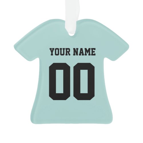 Personalized Sports Jersey Style Ornament