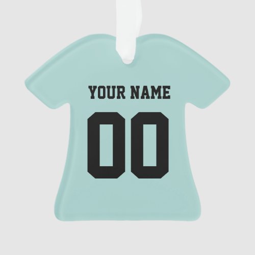 Personalized Sports Jersey Style Ornament