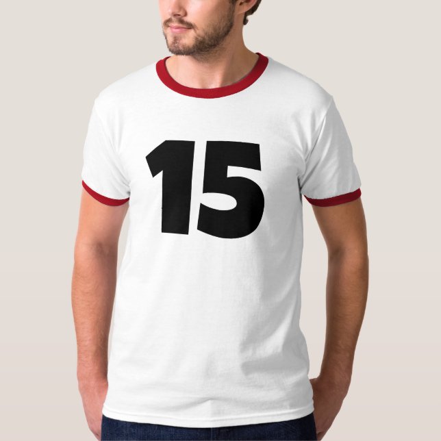 Personalized Sports Name Number T-Shirt (Front)