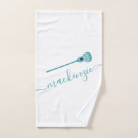 Personalized Sports Name Teal Blue Lacrosse
