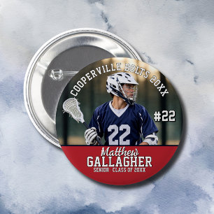 Personalized Sports Senior Night Photo Button