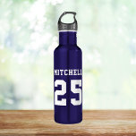 Personalized Sports Stainless Steel Water Bottle<br><div class="desc">Customize with your name or add photos and other text. Choose the color water bottle that best suits your team or event!</div>