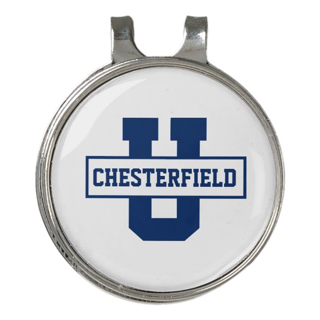 Personalized sports team monogram template golf hat clip (Front)