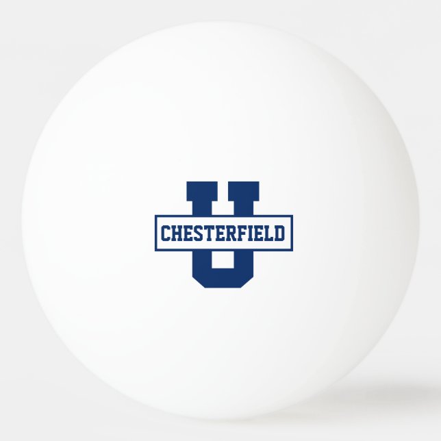 Personalized sports team monogram template ping pong ball (Front)