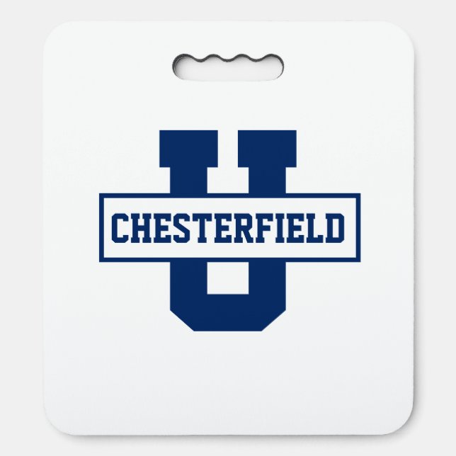 Personalized sports team monogram template seat cushion (Front Vertical)