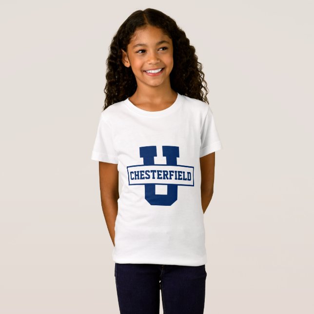 Personalized sports team monogram template T-Shirt (Front Full)