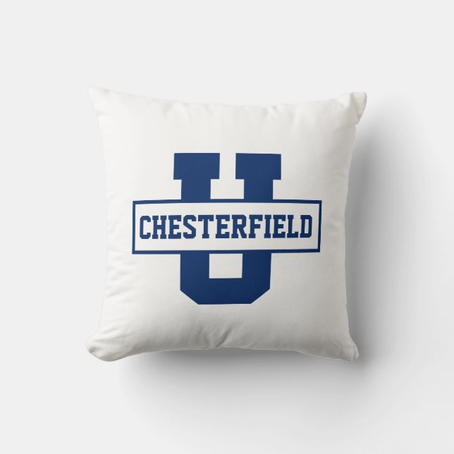 Personalized sports team monogram template throw pillow (Front)