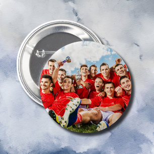 Personalized Sports Team Photo Button