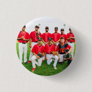 Personalized Sports Team Photo Button