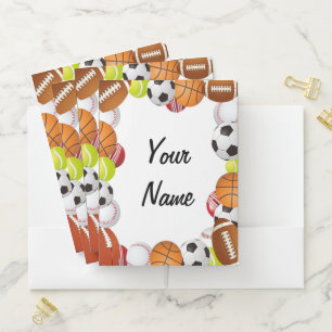 Personalized Sports theme Pocket Folder