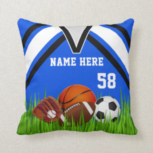 Personalized Sports Throw Pillows Your Name Number