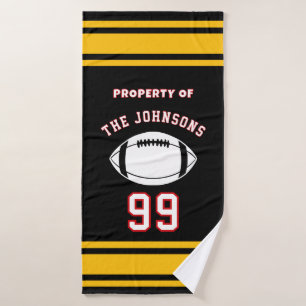 Personalized Sports Towel Custom Football Player